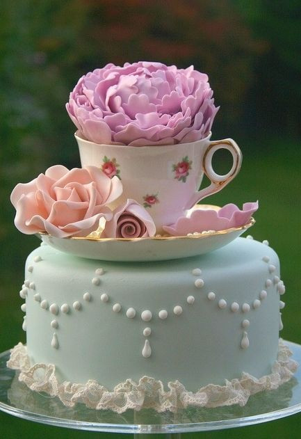 Tea Party Birthday Cake Ideas
 96 best Cake Design Tea party images on Pinterest