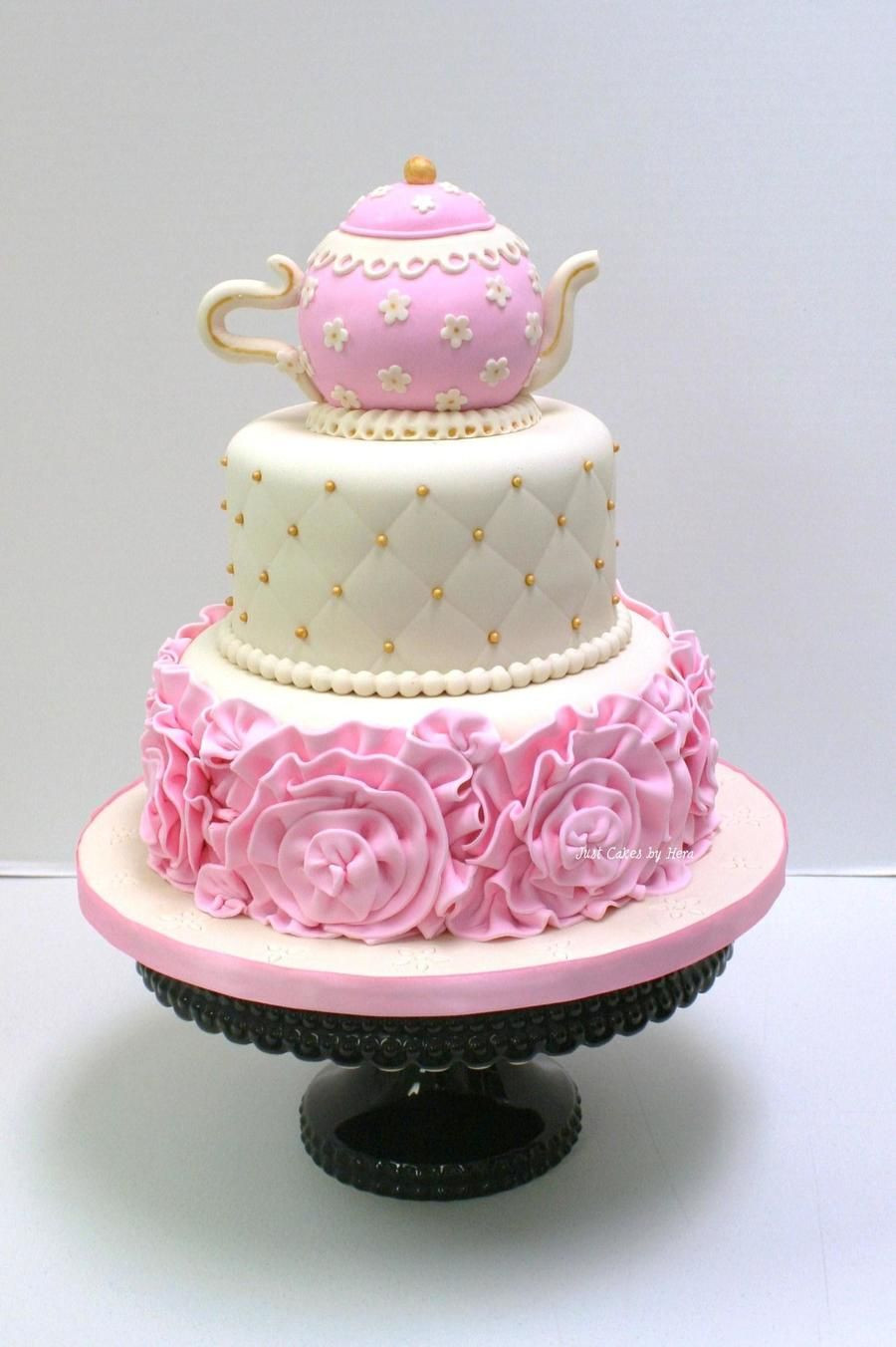 Tea Party Birthday Cake Ideas
 Tea Party Cake Tea Party Cake Tea Party cake featured