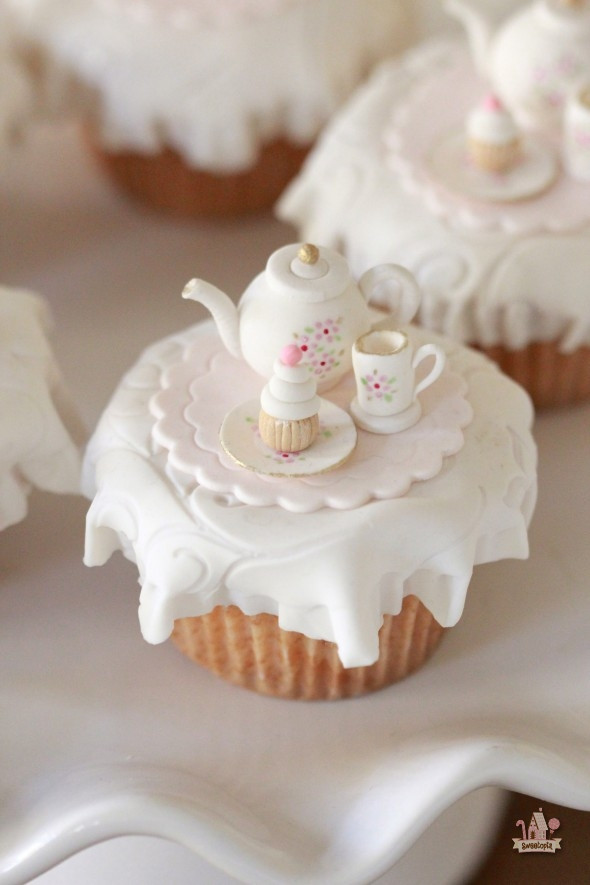 Tea Party Cupcake Ideas
 Sweetopia Tea Party Cupcake Toppers & Marshmallow