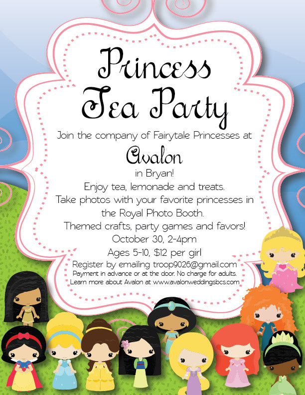 Tea Party Fundraiser Ideas
 Princess Tea Party fundraiser for Girl Scout troop