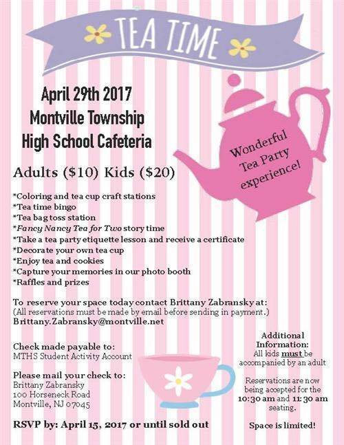 Tea Party Fundraiser Ideas
 Tea Time Party Fundraiser to Benefit MTHS Class of 2019