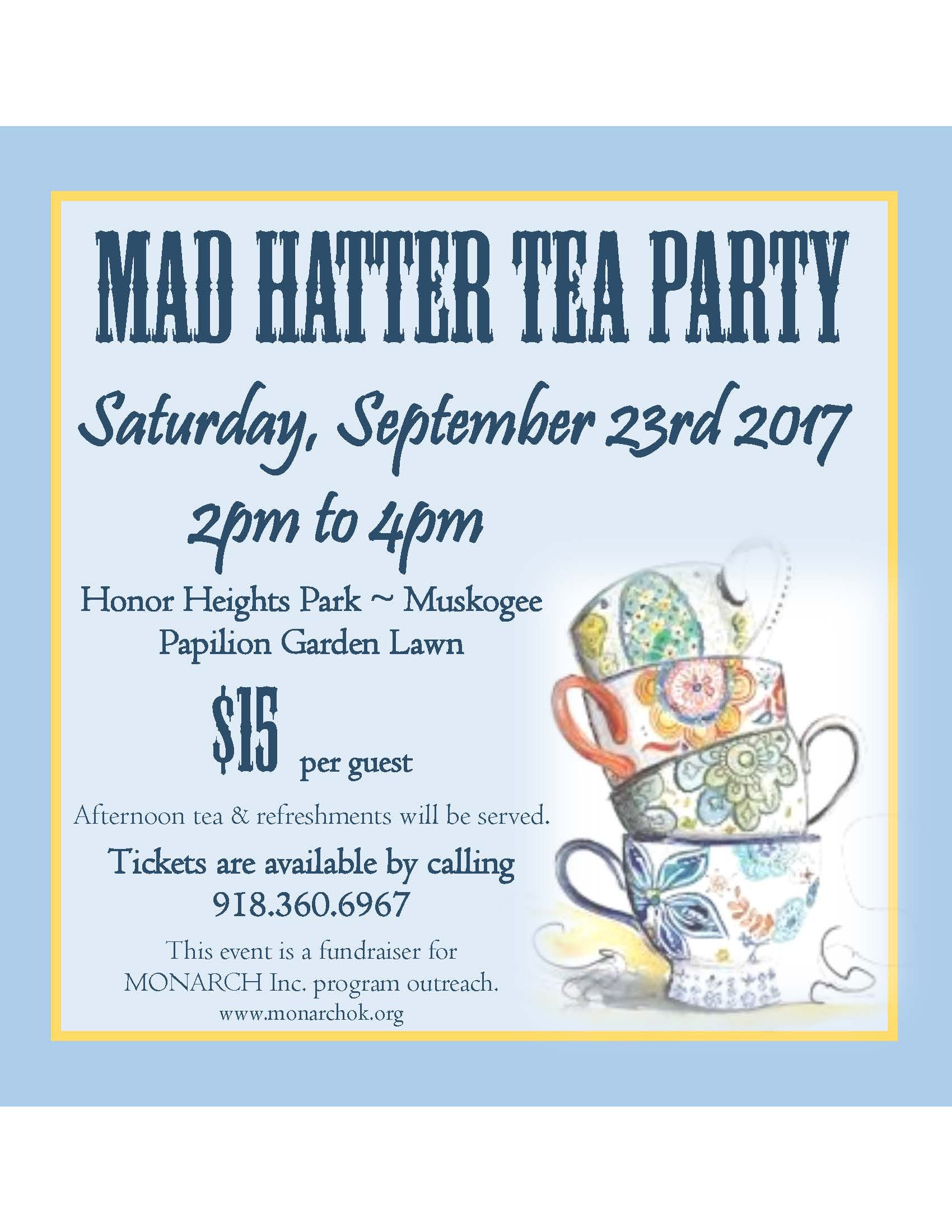 Tea Party Fundraiser Ideas
 Mad Hatter Tea Party