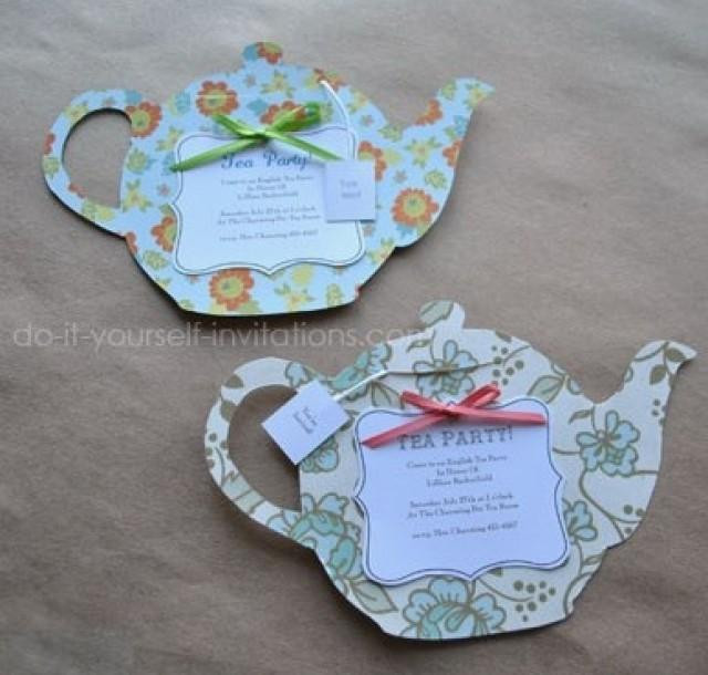 Tea Party Invitation Ideas
 DIY Tea Party Invitations Cute And Crafty Tea Pots