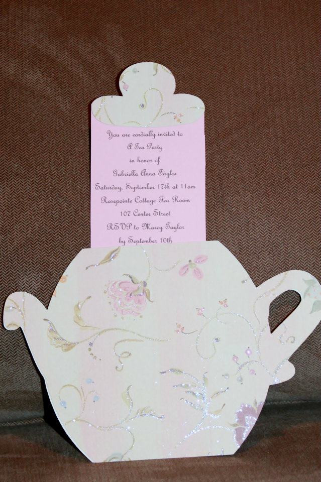 Tea Party Invite Ideas
 A Little Girl’s Tea Party Birthday