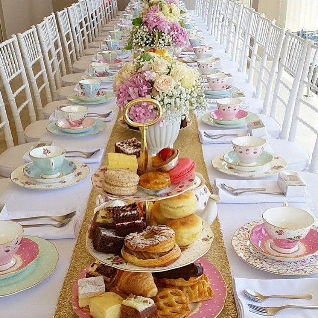 Tea Party Shower Ideas
 Tea party bridal baby shower inspiration If you re