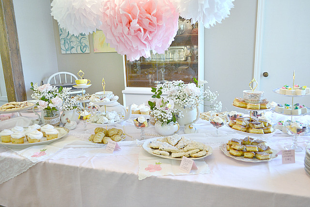 Tea Party Theme Baby Shower
 Fawn Over Baby Southern Chic Tea Party Themed Baby Shower
