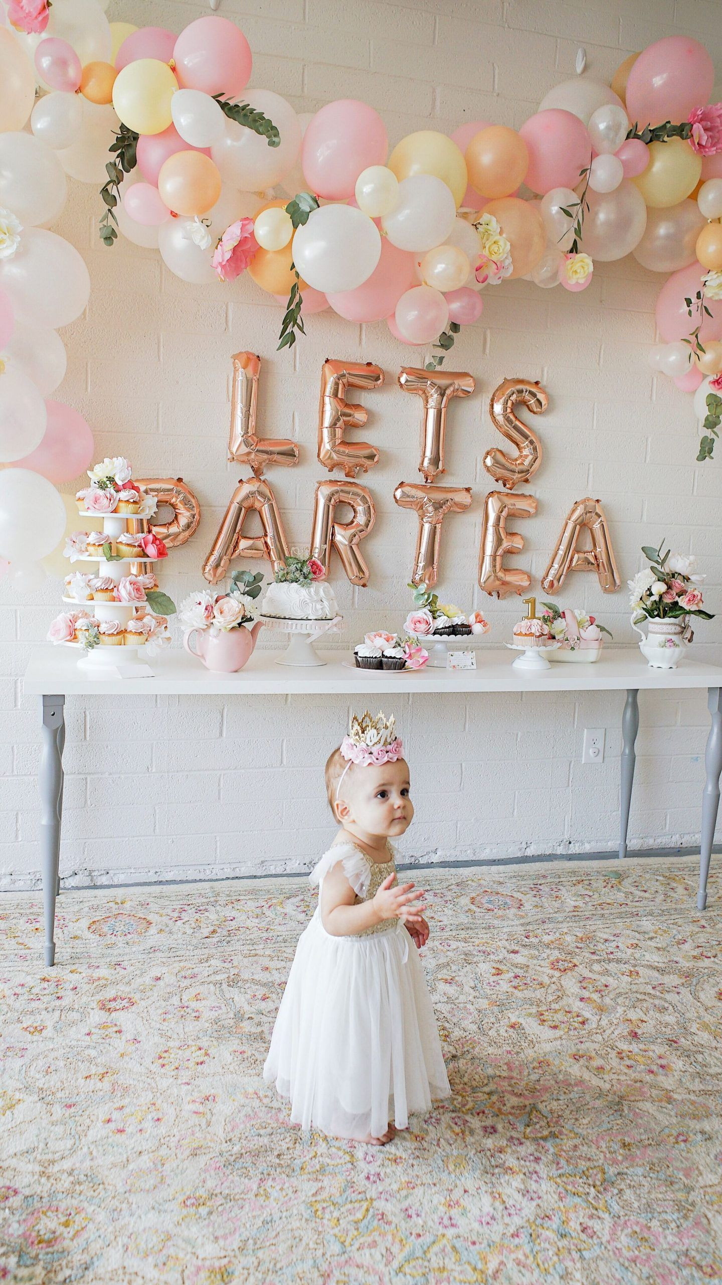 Tea Party Themed Birthday Party Ideas
 first birthday tea party lets partea birthday decor