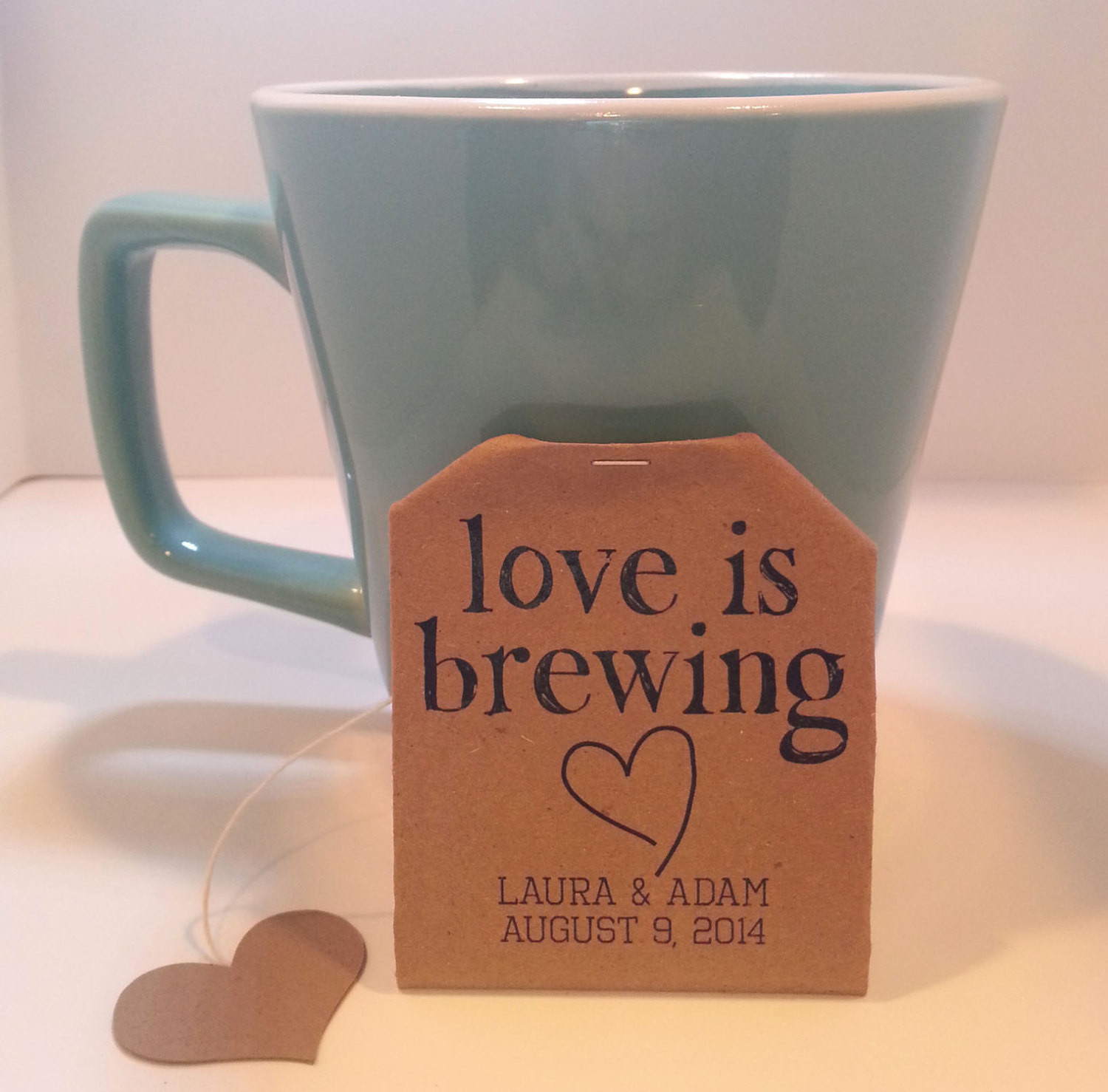 Tea Wedding Favors
 Wedding Favors Personalized Tea Bags Brown Kraft by