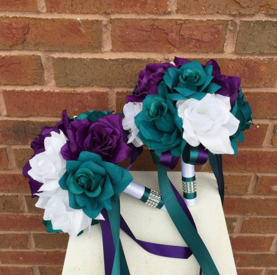 Teal And Purple Wedding Decorations
 Pin on Flowers