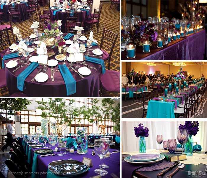 Teal And Purple Wedding Decorations
 Funny Ideas of Purple and Teal Color Themed Wedding