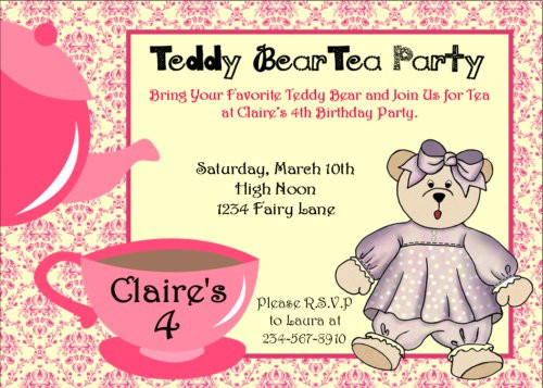 Teddy Bear Tea Party Ideas
 Tea Party Games for a fun and fabulous Par Tea