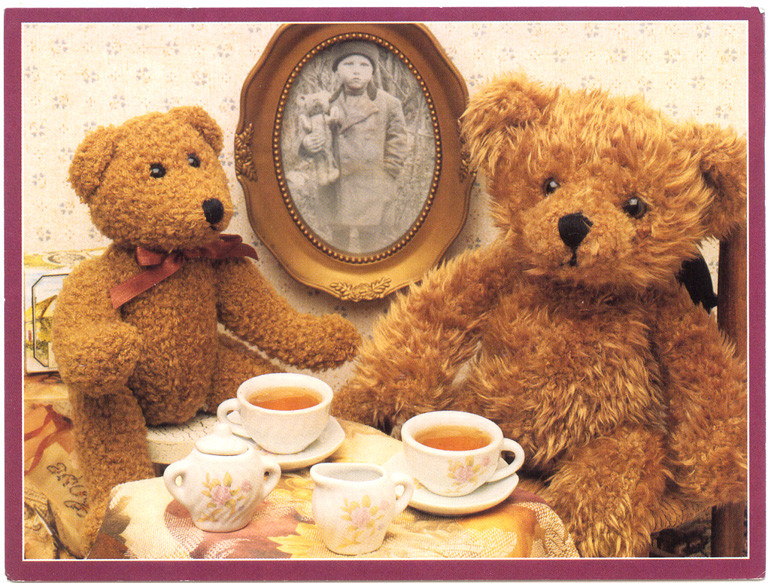Teddy Bear Tea Party Ideas
 TEDDY BEAR TEA PARTY NOTE CARD