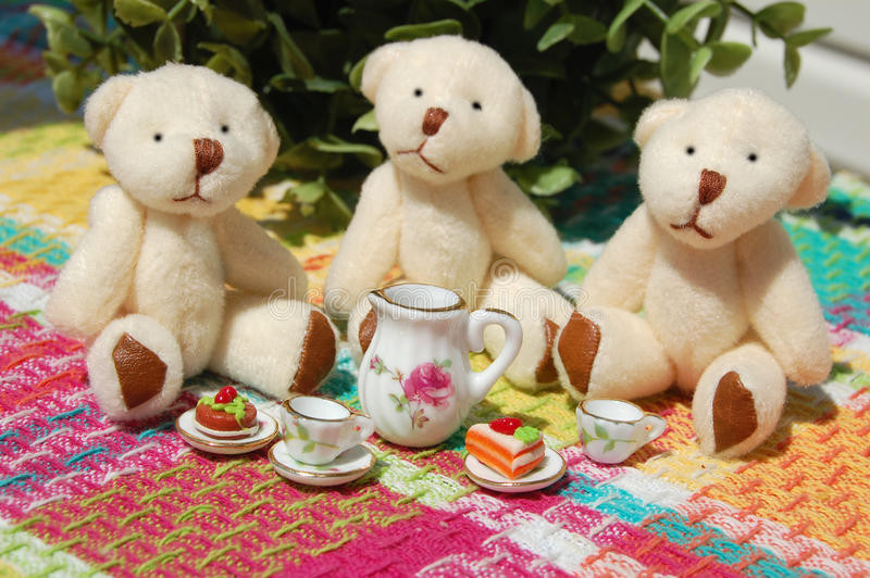 Teddy Bear Tea Party Ideas
 Teddy Bear Tea Party stock photo Image of bears play