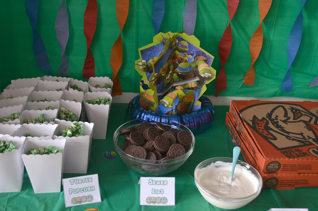 Teenage Birthday Party Food Ideas
 Teenage Mutant Ninja Turtle Birthday Party Building Our Story