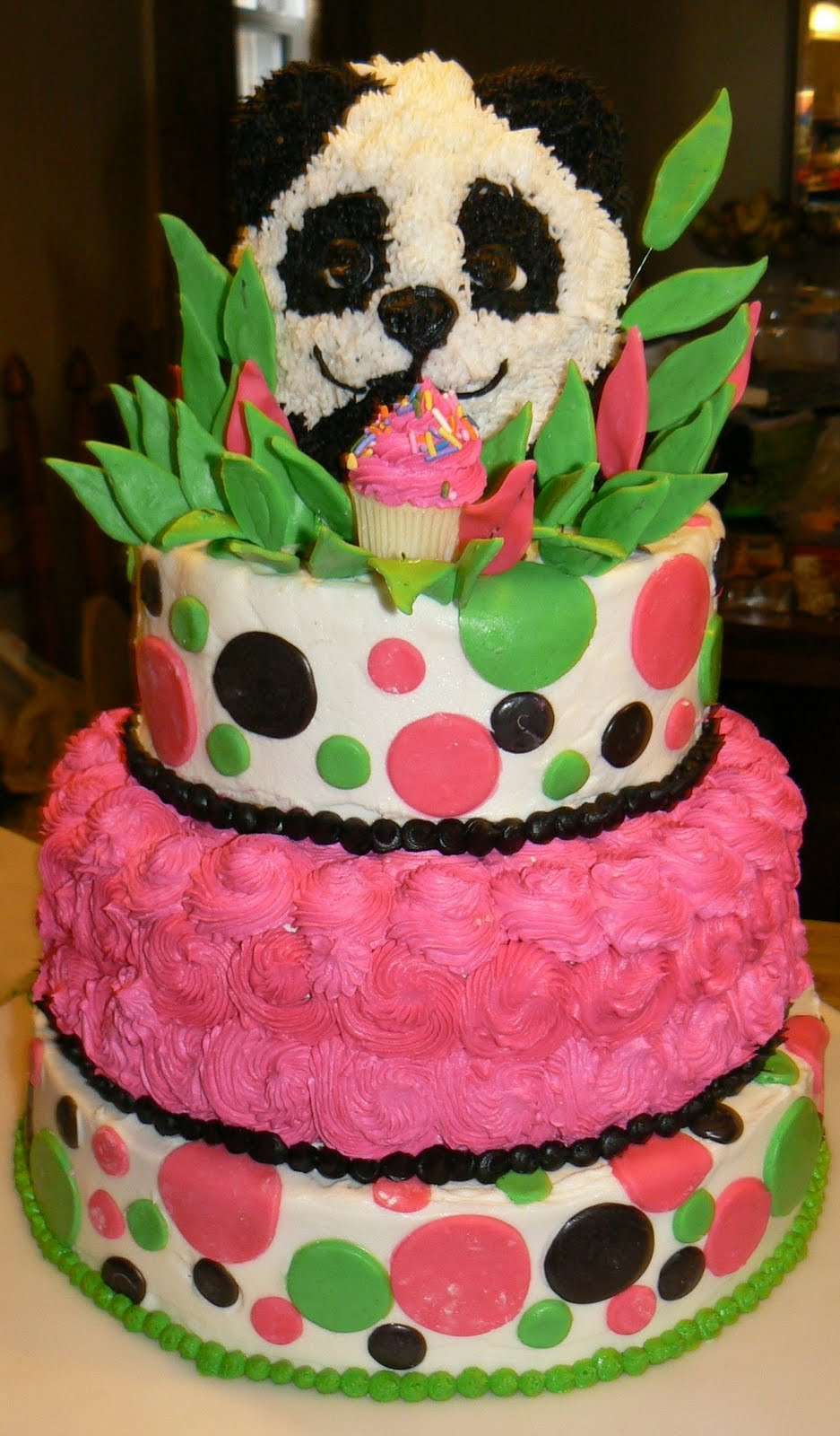 Teenage Girl Birthday Cakes
 Kelly Roberts Designs Panda Birthday Cake