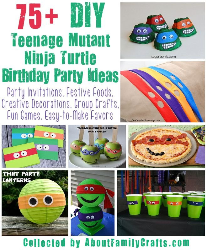 Teenage Mutant Ninja Turtles Birthday Party
 75 DIY Teenage Mutant Ninja Turtles Birthday Party Ideas