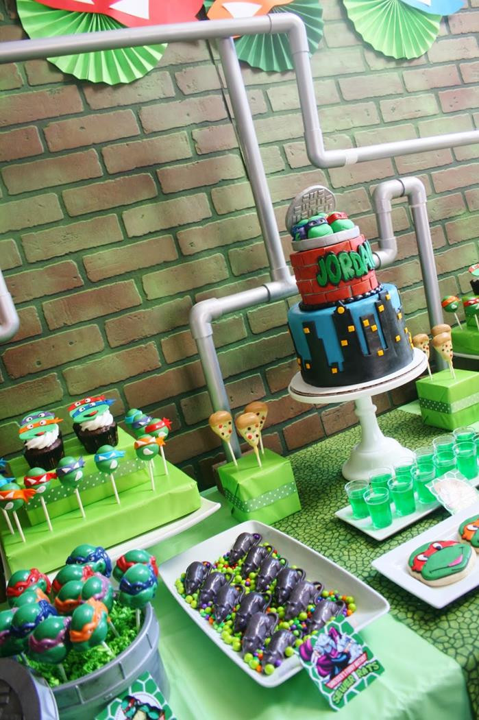 Teenage Mutant Ninja Turtles Birthday Party
 Kara s Party Ideas Teenage Mutant Ninja Turtles Party