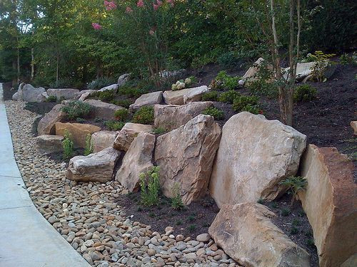 Terrace Landscape With Boulders
 boulder patio Google Search