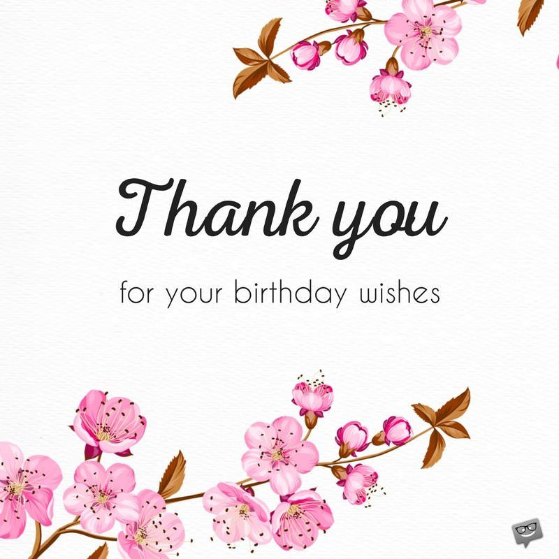 Thank You Birthday Wishes Facebook
 65 Thank You Status Updates for Birthday Wishes