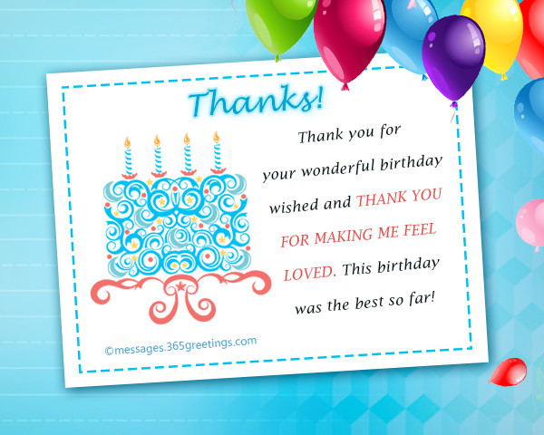 Thank You For Birthday Wishes Facebook
 Thank You Message For Birthday Wishes
