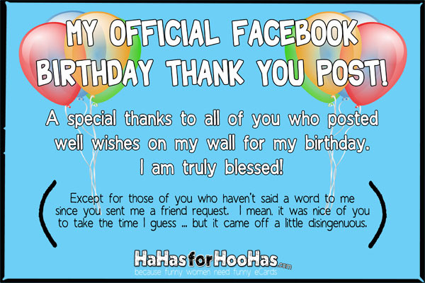 Thank You For Birthday Wishes Facebook
 Thank You Birthday Quotes QuotesGram