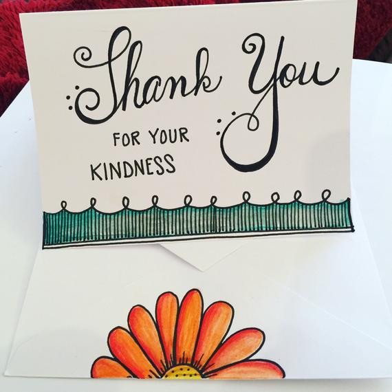 Thank You For Your Kindness Quotes
 Items similar to Thank You for Your Kindness on Etsy
