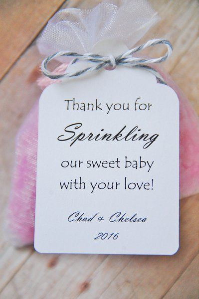 Thank You Gift Baby Shower
 Baby Sprinkle Gift Tags by KendollMade Baby Shower