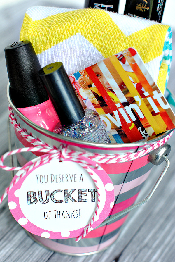 Thank You Gift Ideas
 Thank You Gift Ideas Bucket of Thanks Crazy Little Projects
