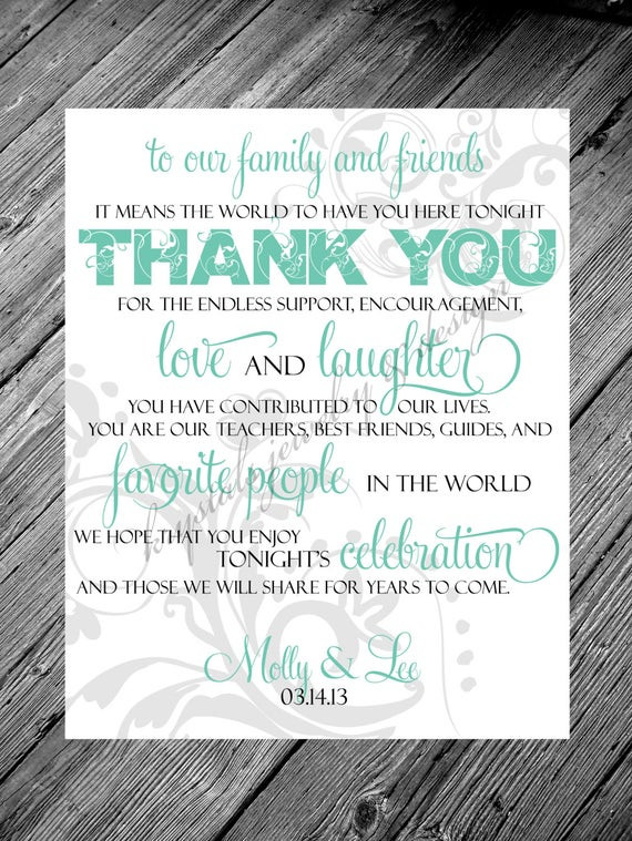 Thank You Quotes For Friends And Family
 Thank You Family and Friends Quote by SimplyRomanticPapery