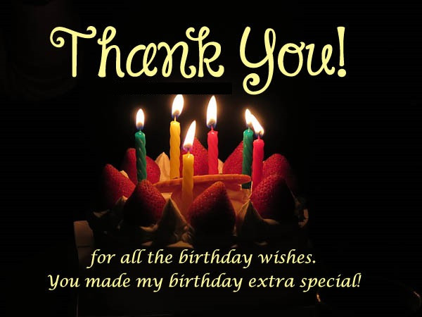 Thanks Message For Birthday Wishes
 Thank you for Birthday wishes