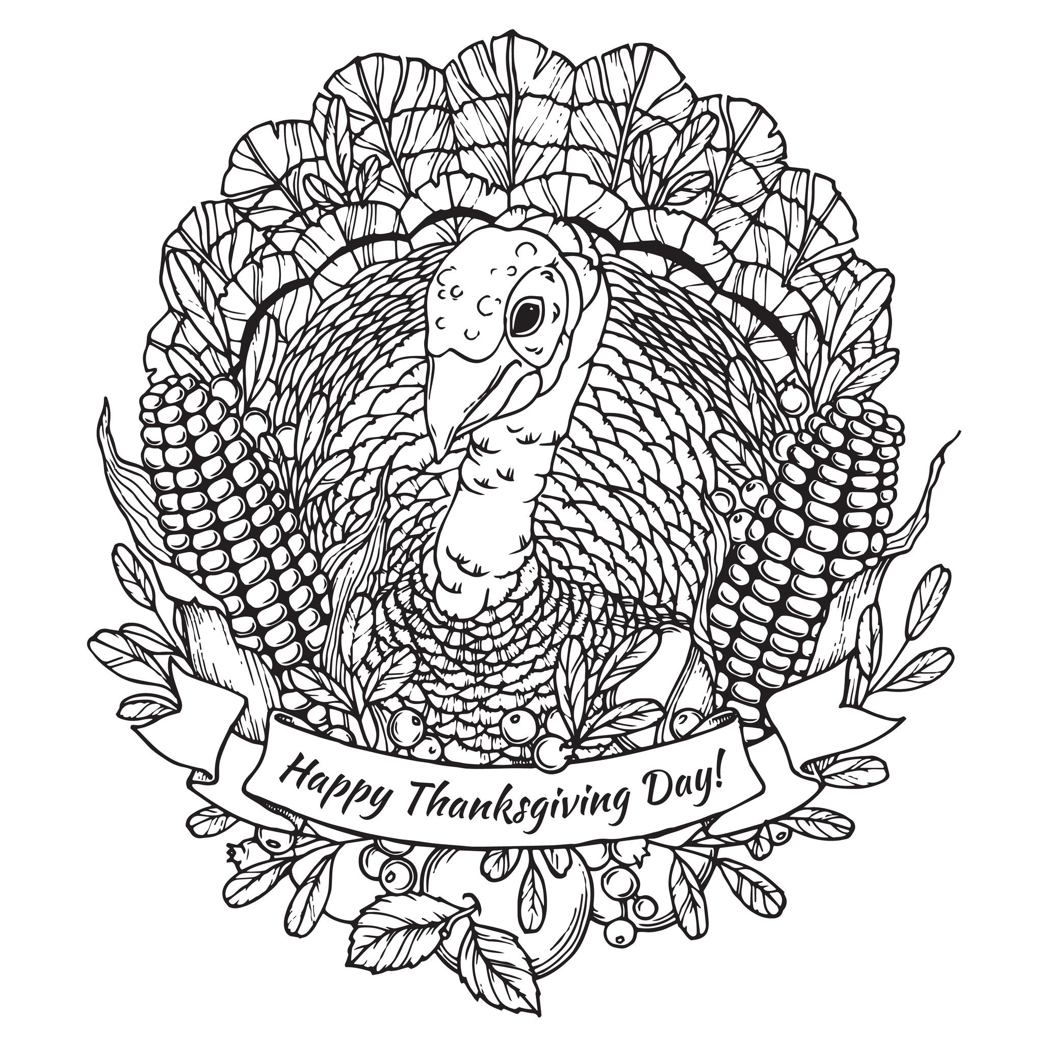 Thanksgiving Adult Coloring Pages
 Thanksgiving Coloring Pages For Adults to and