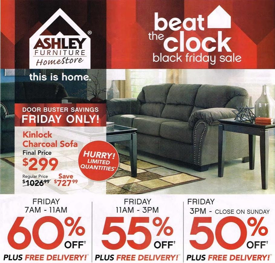 Thanksgiving Furniture Sale
 Ashley Furniture Black Friday Ad 2015
