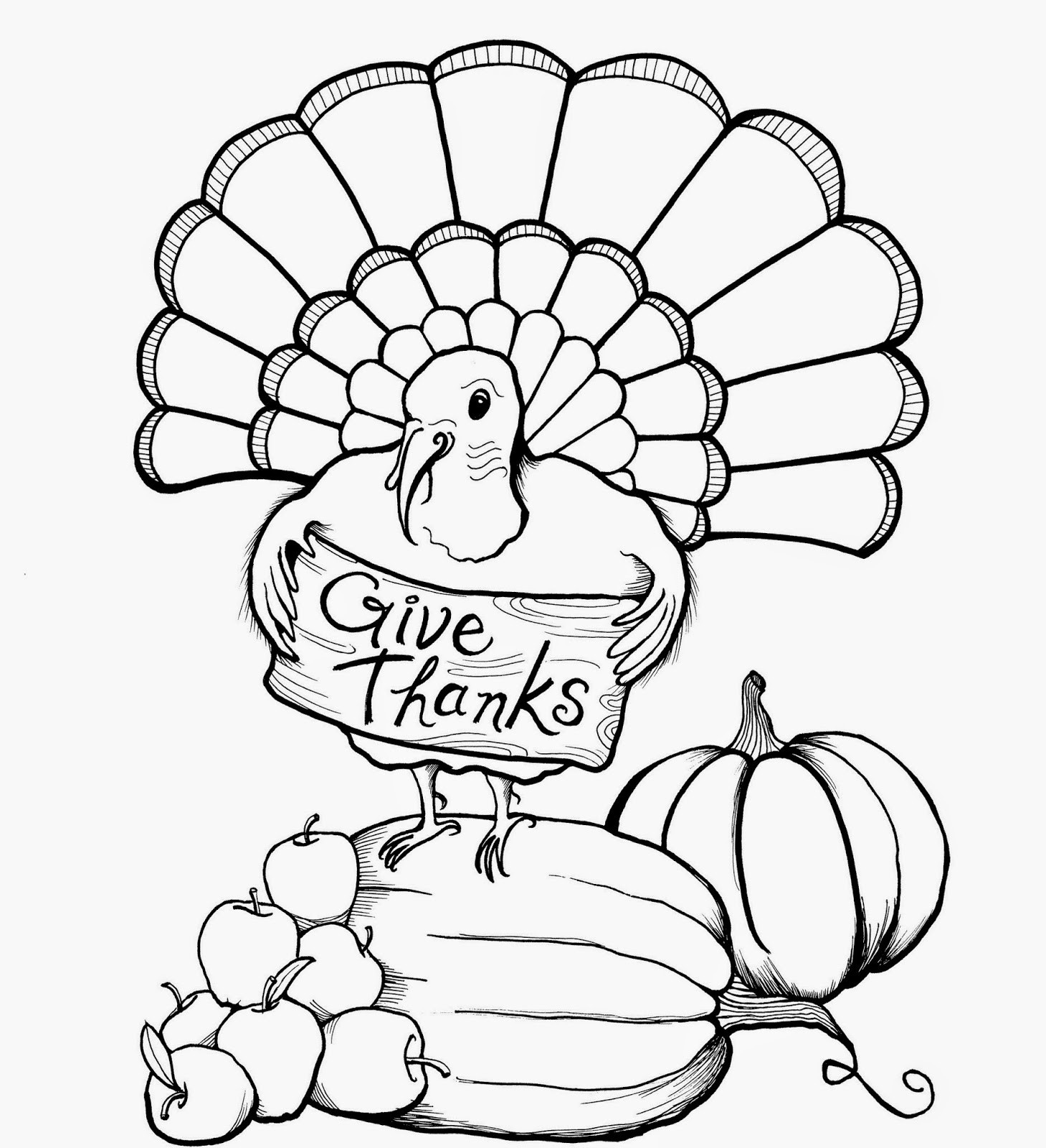 Thanksgiving Kids Coloring Pages
 colours drawing wallpaper Printable Thanksgiving Coloring