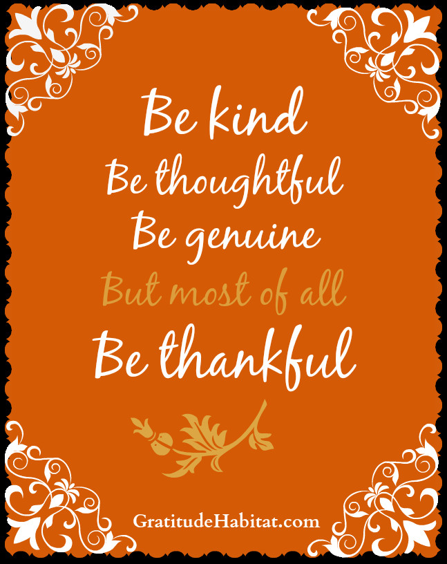 Thanksgiving Quotes Gratitude
 Gratitude Habitat