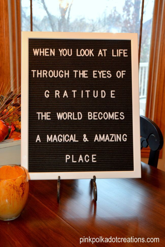 Thanksgiving Quotes Letter Board
 Gratitude Letter Board Love