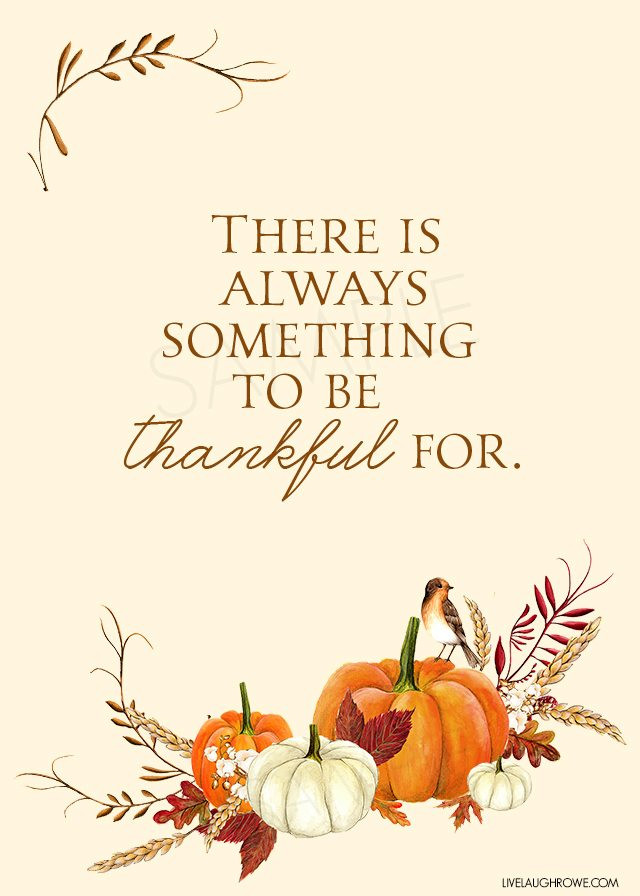 Thanksgiving Quotes Printable
 Thankful Printable
