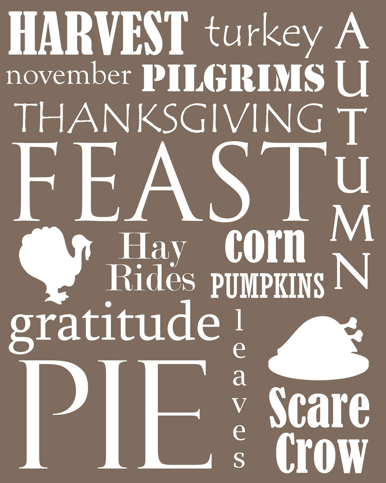 Thanksgiving Quotes Printable
 Free Thanksgiving Printables