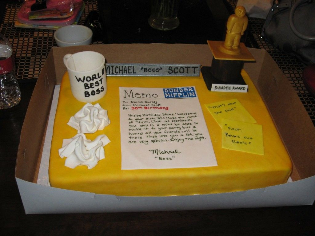 The Office Tv Show Birthday Party Ideas
 Pin by Sophia Valeria on The office