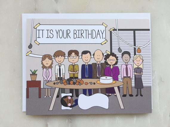 The Office Tv Show Birthday Party Ideas
 The fice Birthday Card The fice TV Show Card Dunder