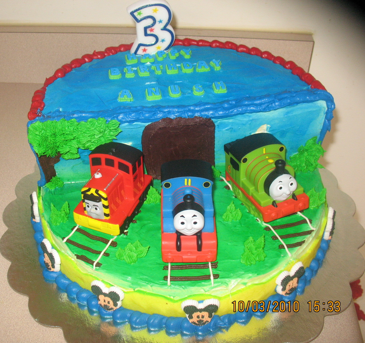 Thomas And Friends Birthday Cake
 ANU CAKES N BAKES Anush s 3rd Birthday Cake Thomas and