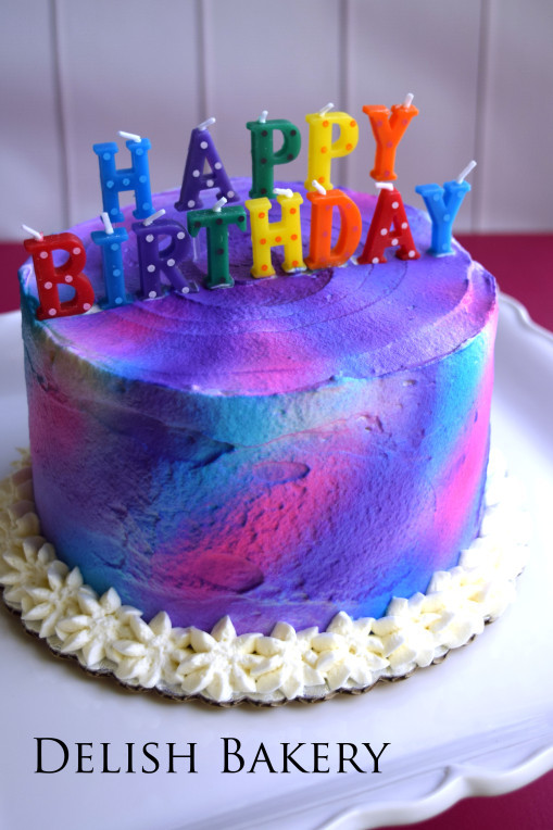 Tie Dye Birthday Cake
 Tie Dye Birthday Wishes – Delish