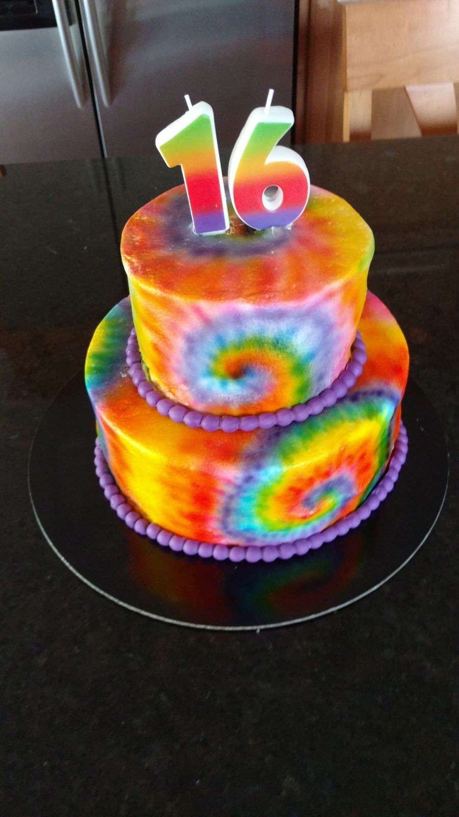 Tie Dye Birthday Cake
 Tie Dye Buttercream Cake CakeCentral