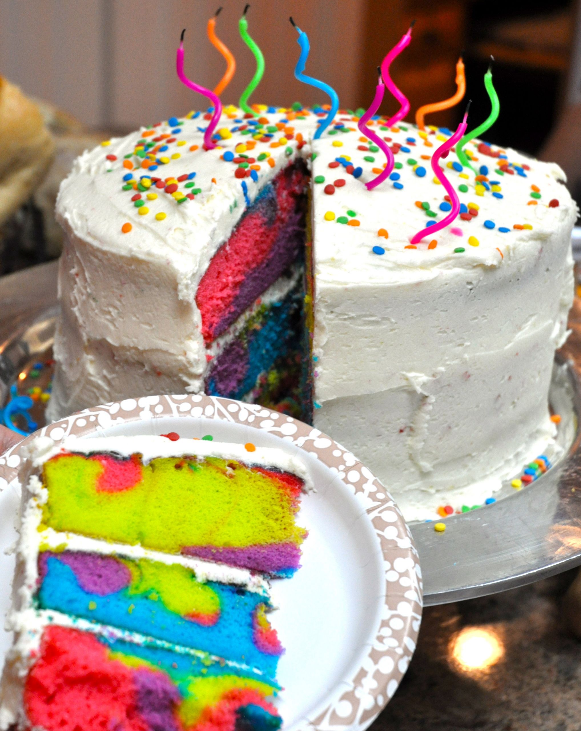 Tie Dye Birthday Cake
 TIE DYE CAKE