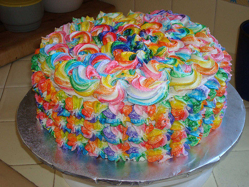 Tie Dye Birthday Cake
 tie dye cake on Tumblr