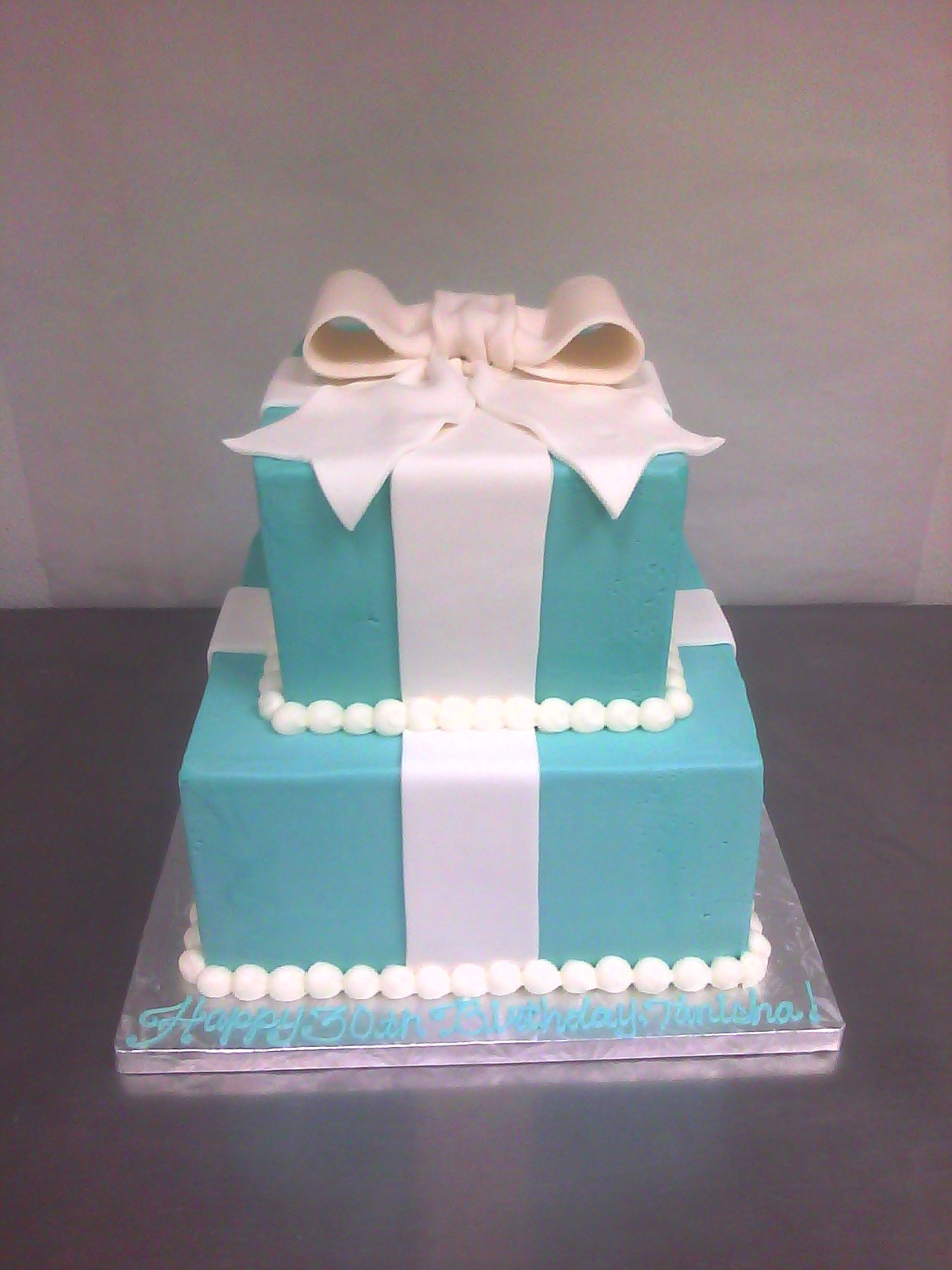 Tiffany Birthday Cake
 tiffany blue cake