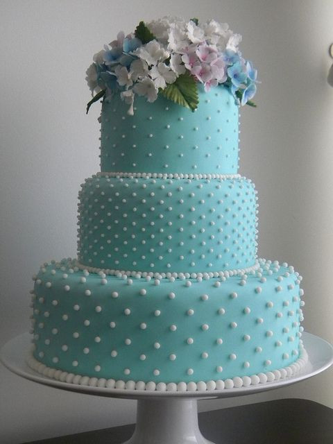 Tiffany Blue Wedding Cakes
 Picture a tiffany blue wedding cake decorated with