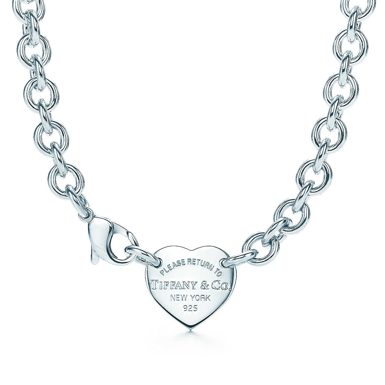 Tiffany Necklace Heart
 Return to Tiffany heart tag choker in sterling silver