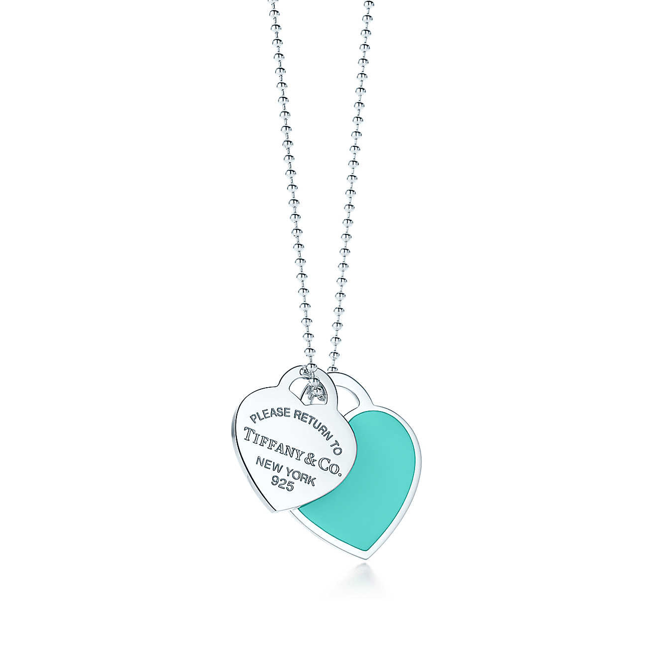 Tiffany Necklace Heart
 Return to Tiffany large double heart tag pendant in
