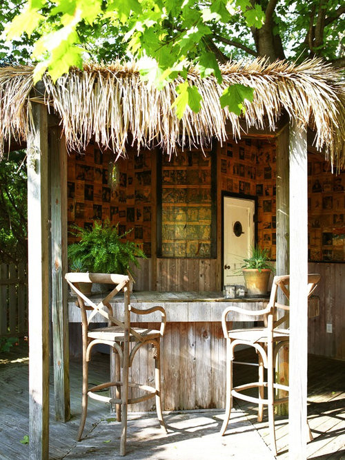 Tiki Backyard Ideas
 Outdoor Tiki Bar Home Design Ideas Remodel and