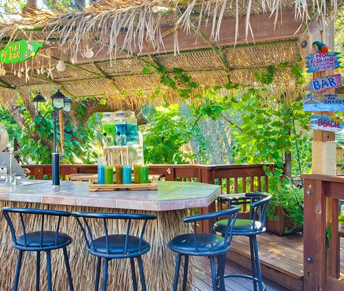 Tiki Backyard Ideas
 Beach and Tiki Bar Ideas for the Home and Backyard